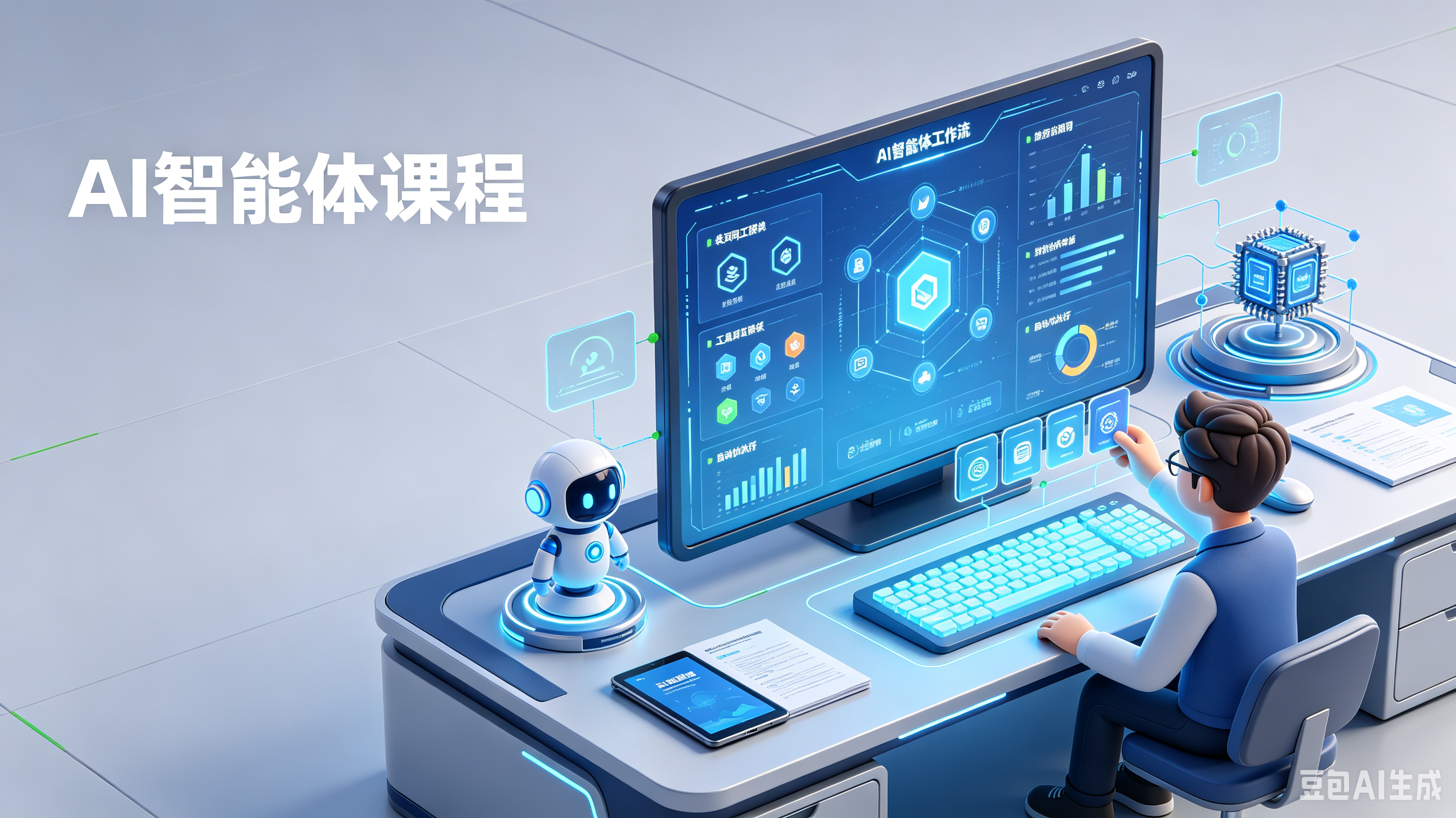 不能只盯着工具学，AI智能体课程要教的是怎么给企业培养“数字员工”
